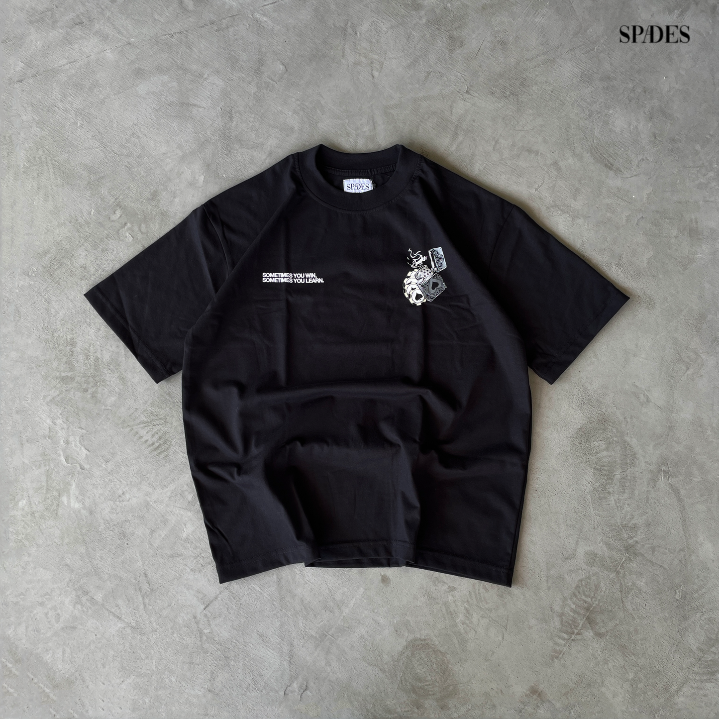 Spades Win and learn Boxy T-shirt Black SPADES