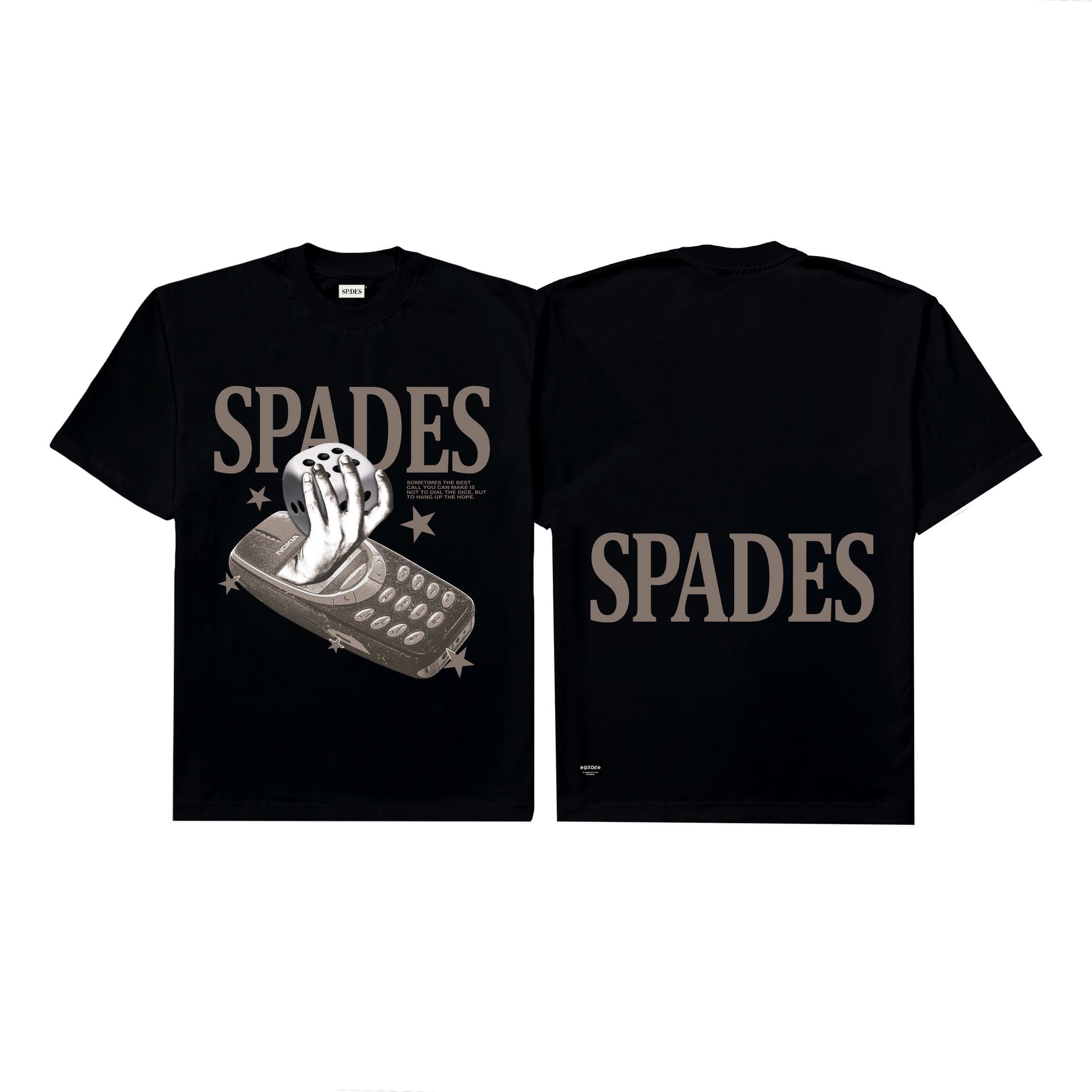 Spades Dial The Dice Black T-shirt SPADES