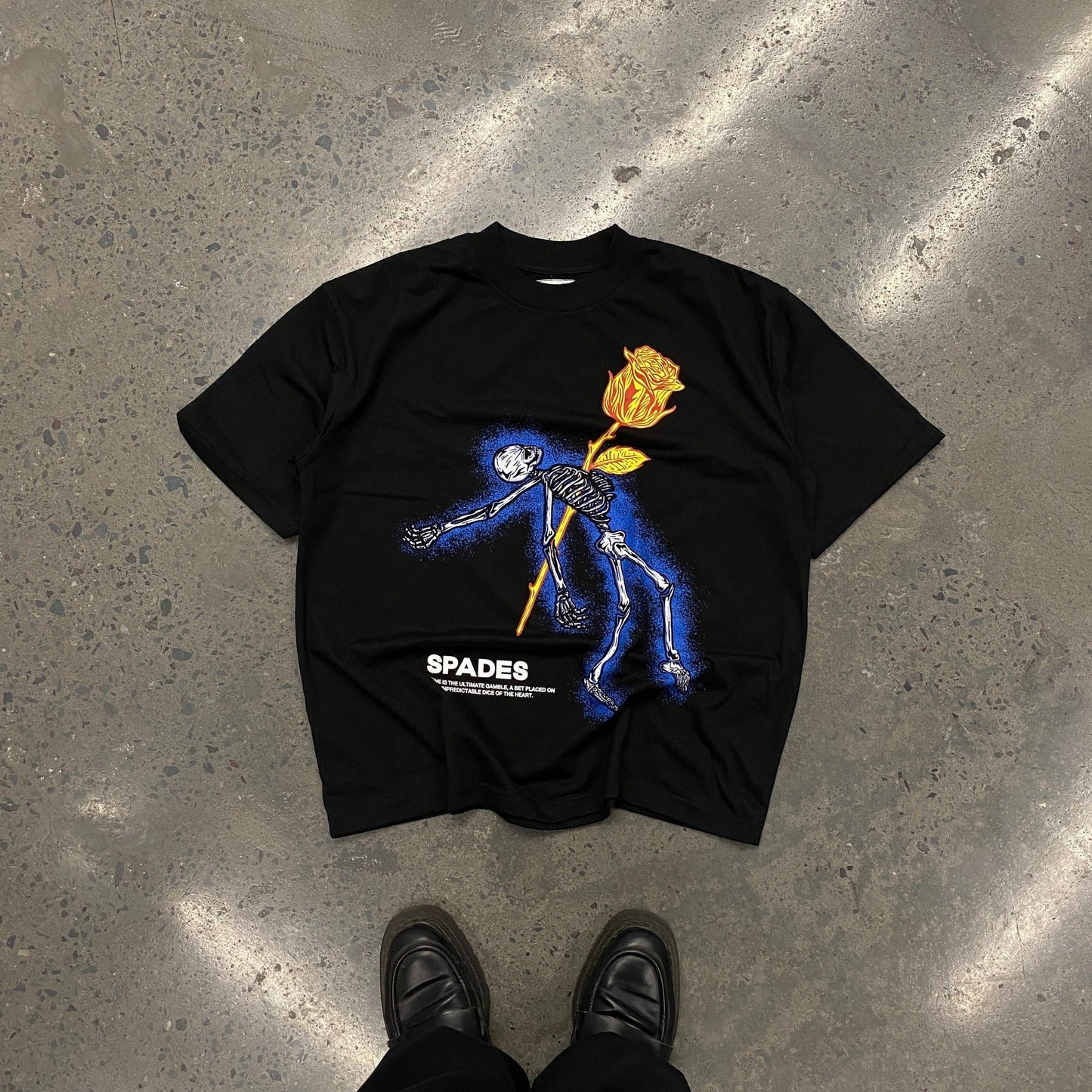Spades Blossom of the Night Boxy Tee Black SPADES