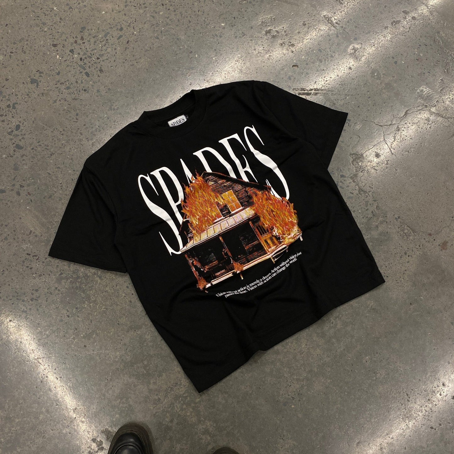 Spades Fiery Fate Black Boxy T-shirt SPADES