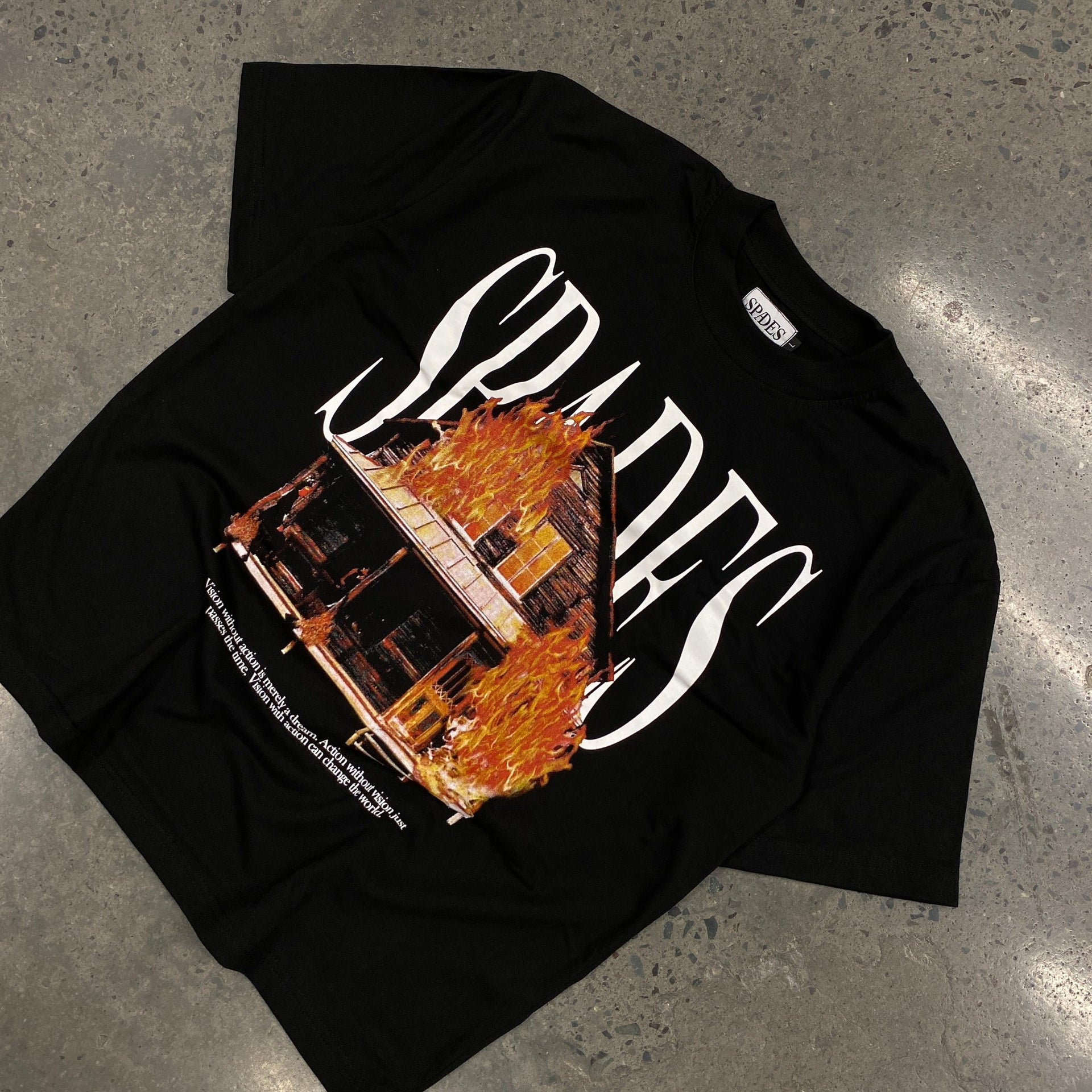 Spades Fiery Fate Black Boxy T-shirt SPADES