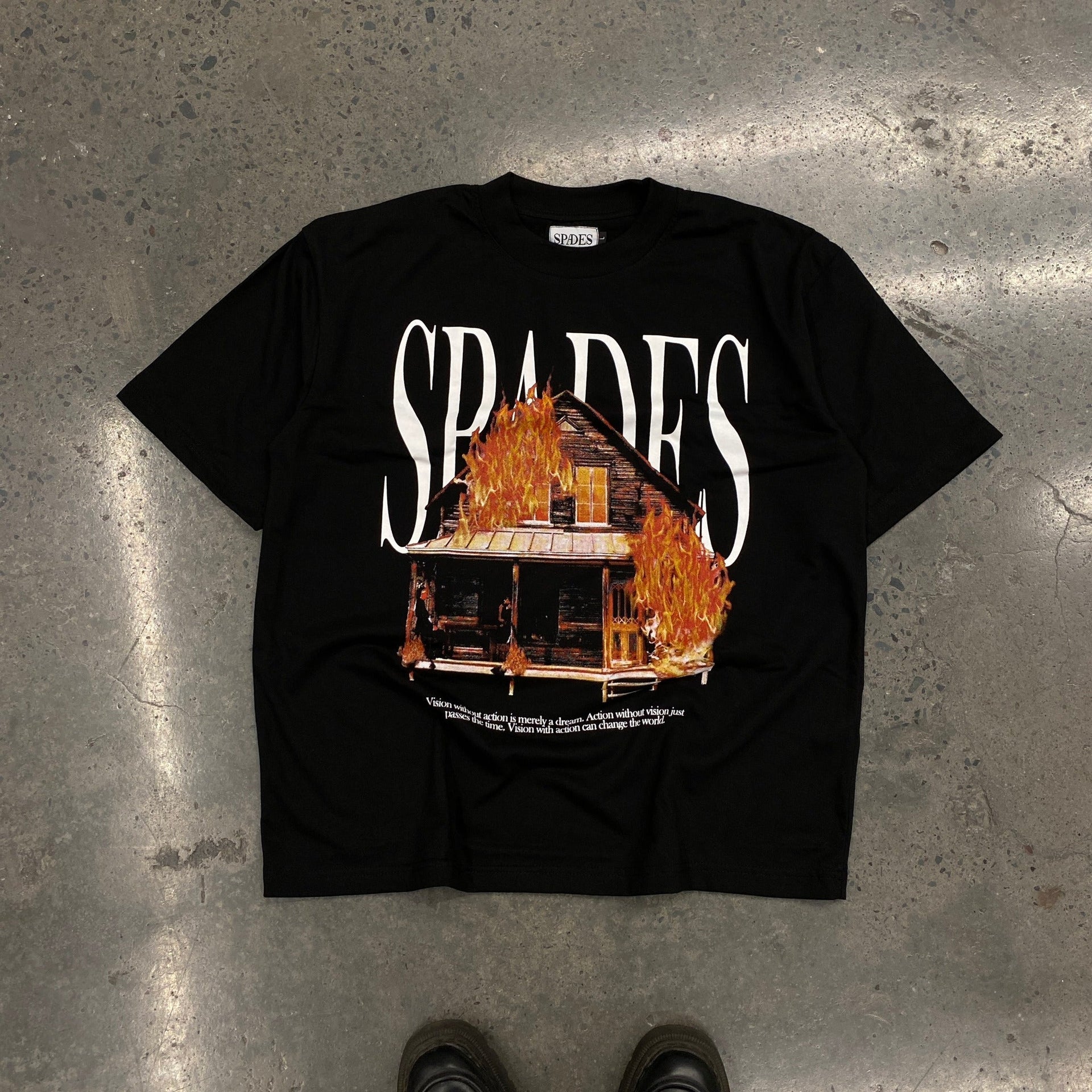 Spades Fiery Fate Black Boxy T-shirt SPADES