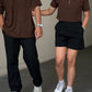 Corduroy  Quarter Zip Polo Shirt Choco Brown SPADES