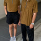 Corduroy  Quarter Zip Polo Shirt Carmel SPADES