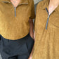 Corduroy  Quarter Zip Polo Shirt Carmel SPADES