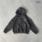 Spades Monochrome Embro Logo Boxy Hoodie Dark Gray SPADES