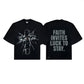 Shattered Faith Boxy Crop Tee Black SPADES