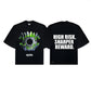 Abyss Watcher Boxy Crop Tee Black SPADES