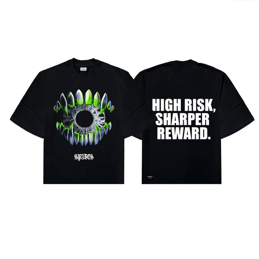 Abyss Watcher Boxy Crop Tee Black SPADES