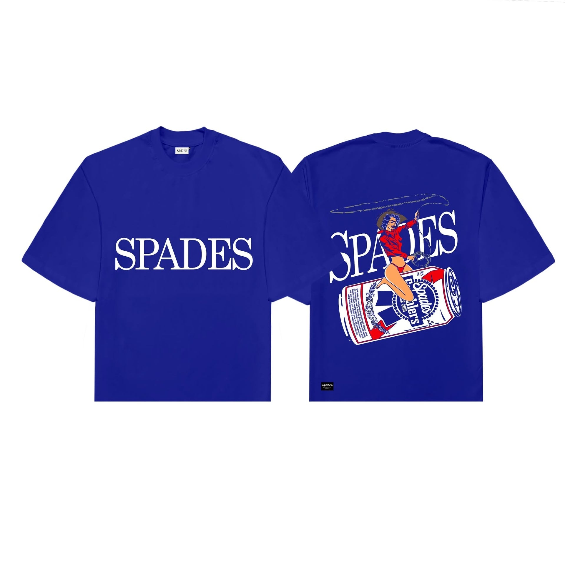 Spades High Roller Rodeo Boxy Tee Blue SPADES