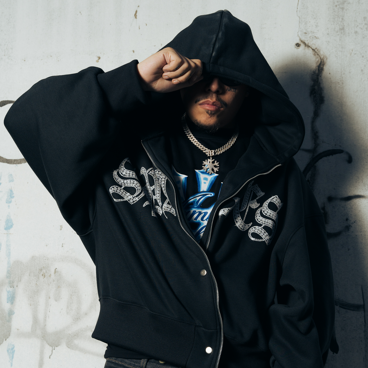 Spades Glitter Throne Boxy Hoodie SPADES