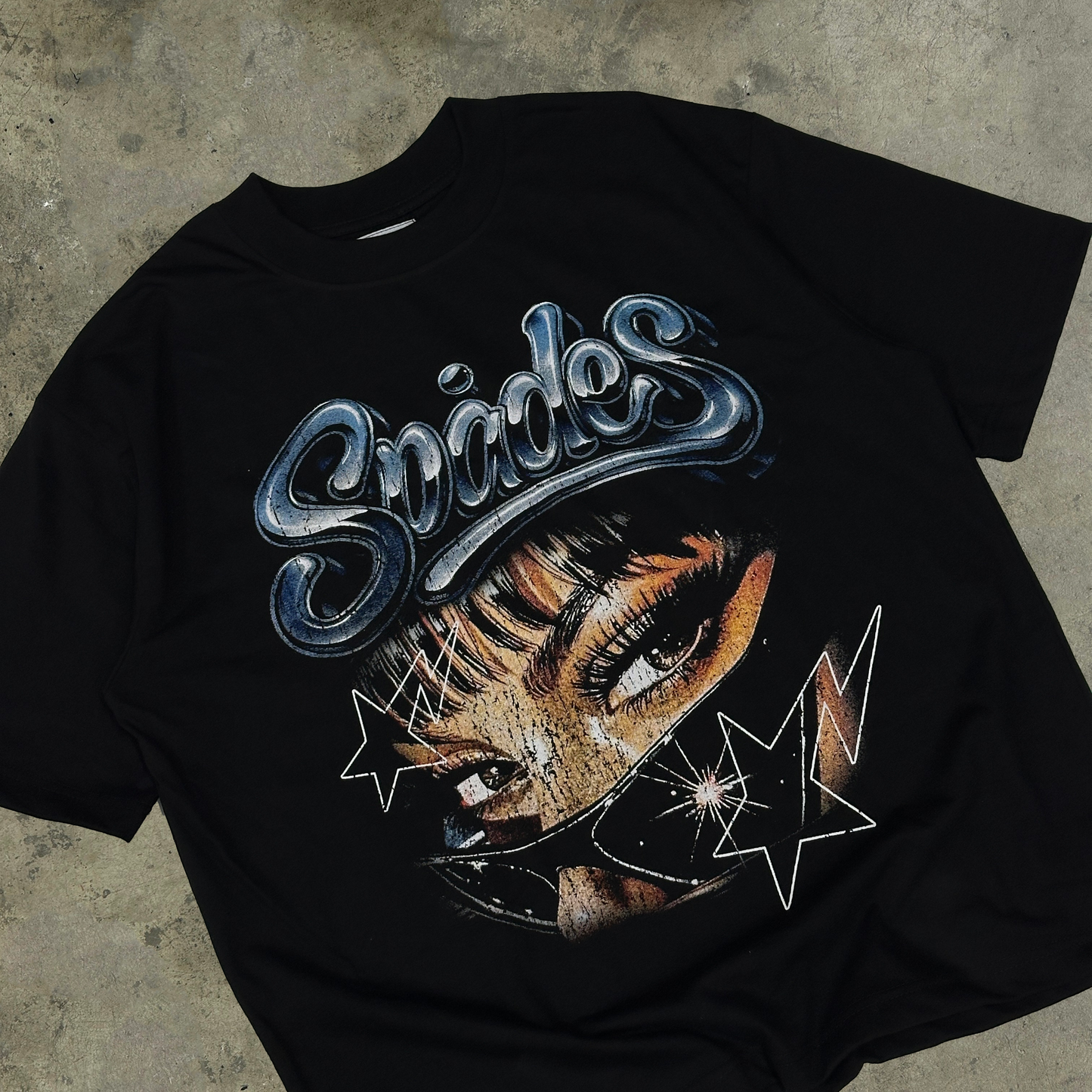 Starry Gaze Box Tee Black SPADES