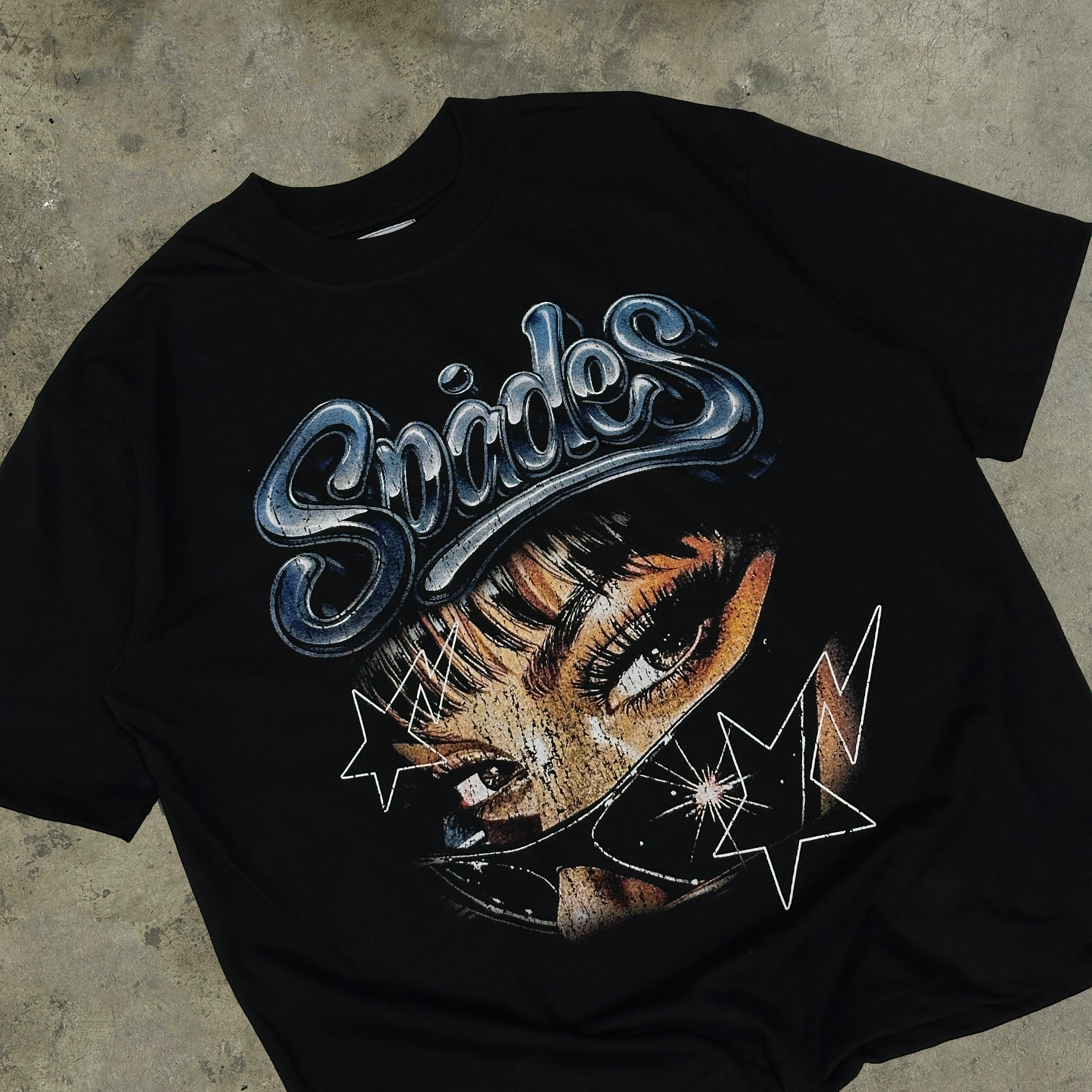Starry Gaze Box Tee Black SPADES