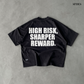 Abyss Watcher Boxy Crop Tee Black SPADES