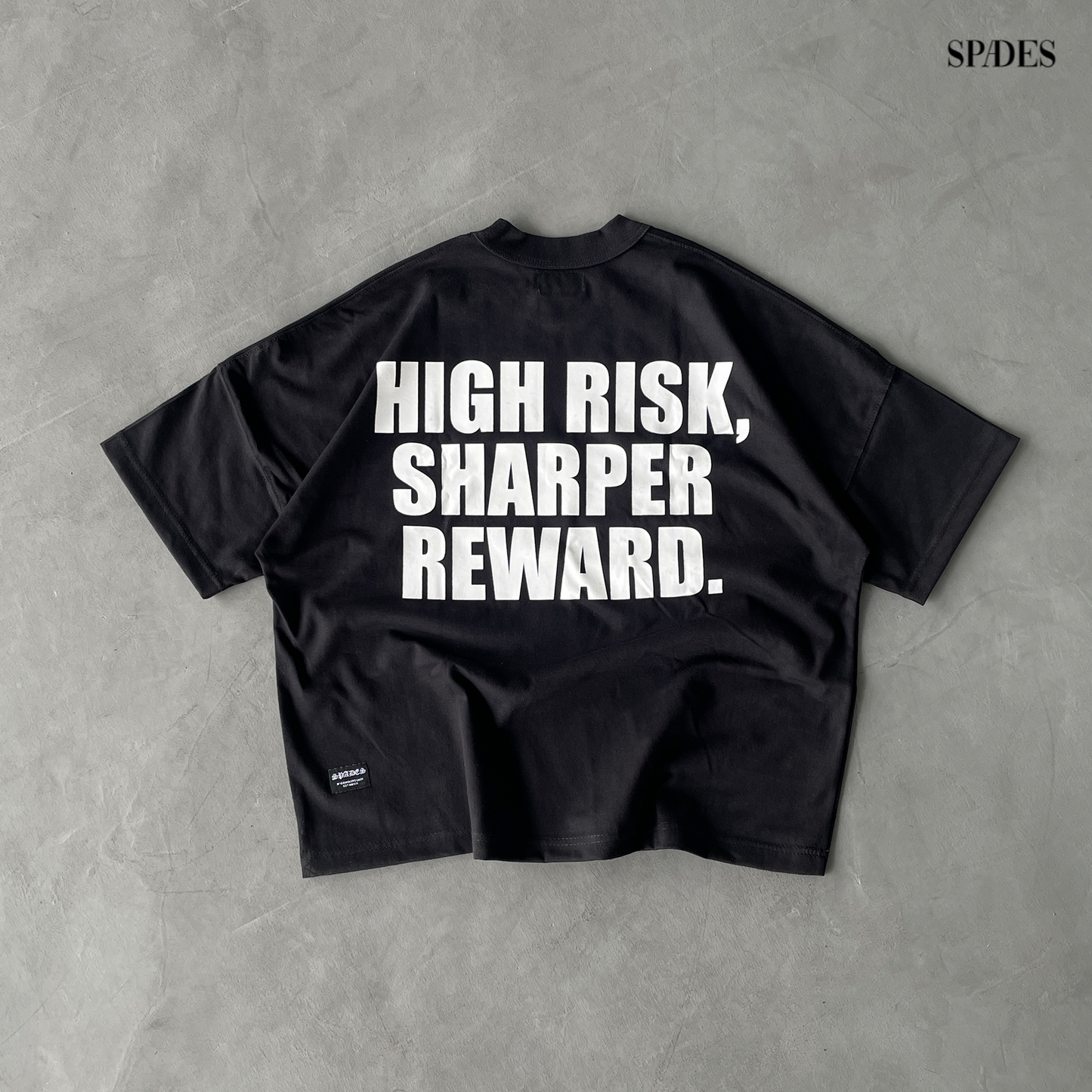 Abyss Watcher Boxy Crop Tee Black SPADES