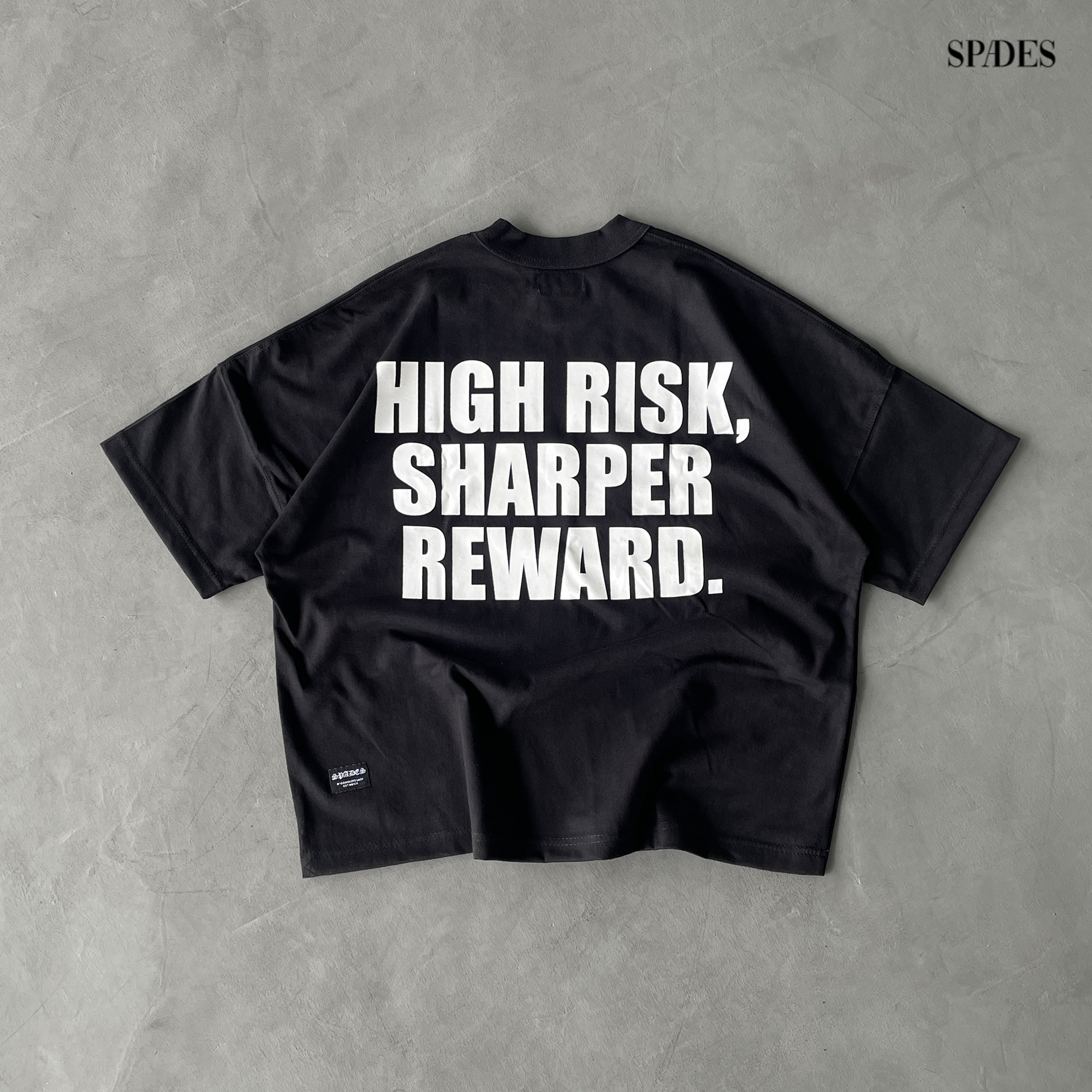 Abyss Watcher Boxy Crop Tee Black SPADES