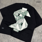 Cash Rules Boxy Crop Tee Black SPADES