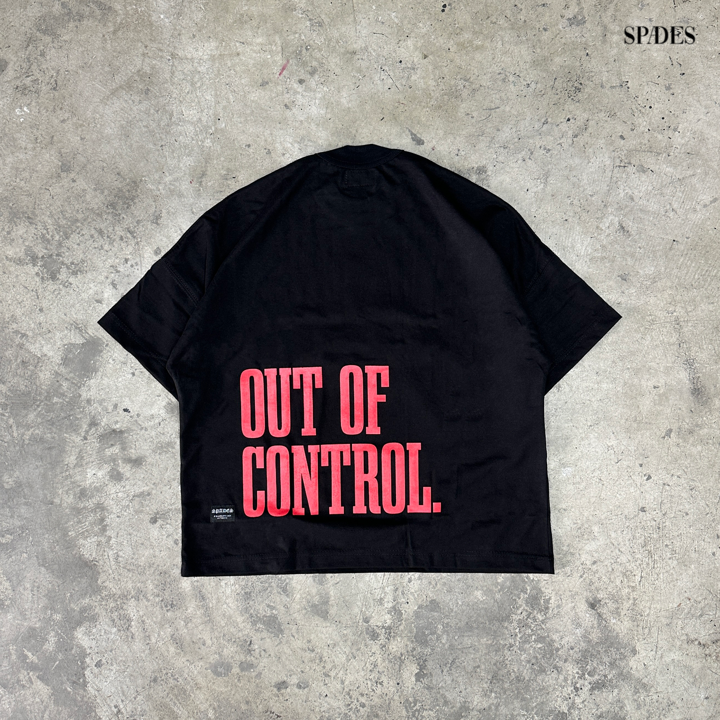 Unleashed Insticts Boxy Crop Tee Black SPADES