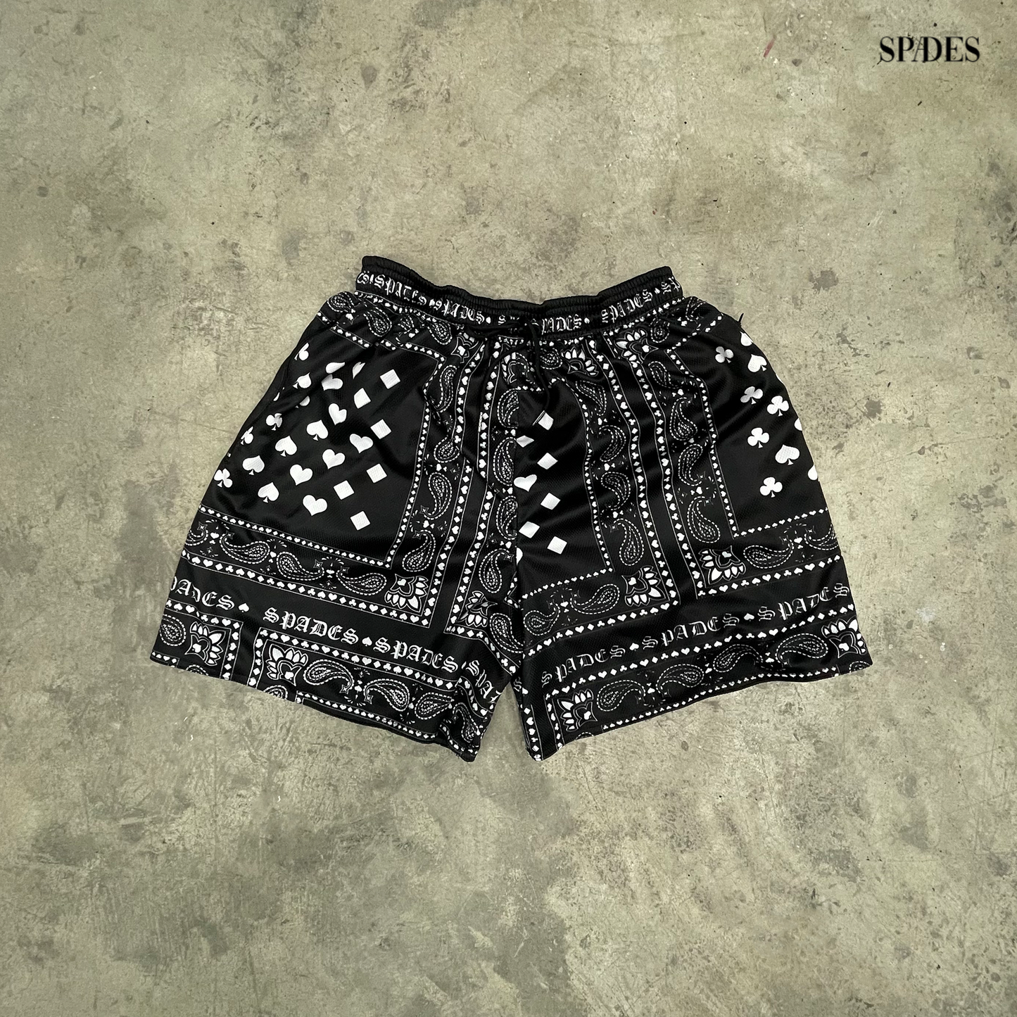 Bandit Zone Outlaw Mesh Shorts SPADES