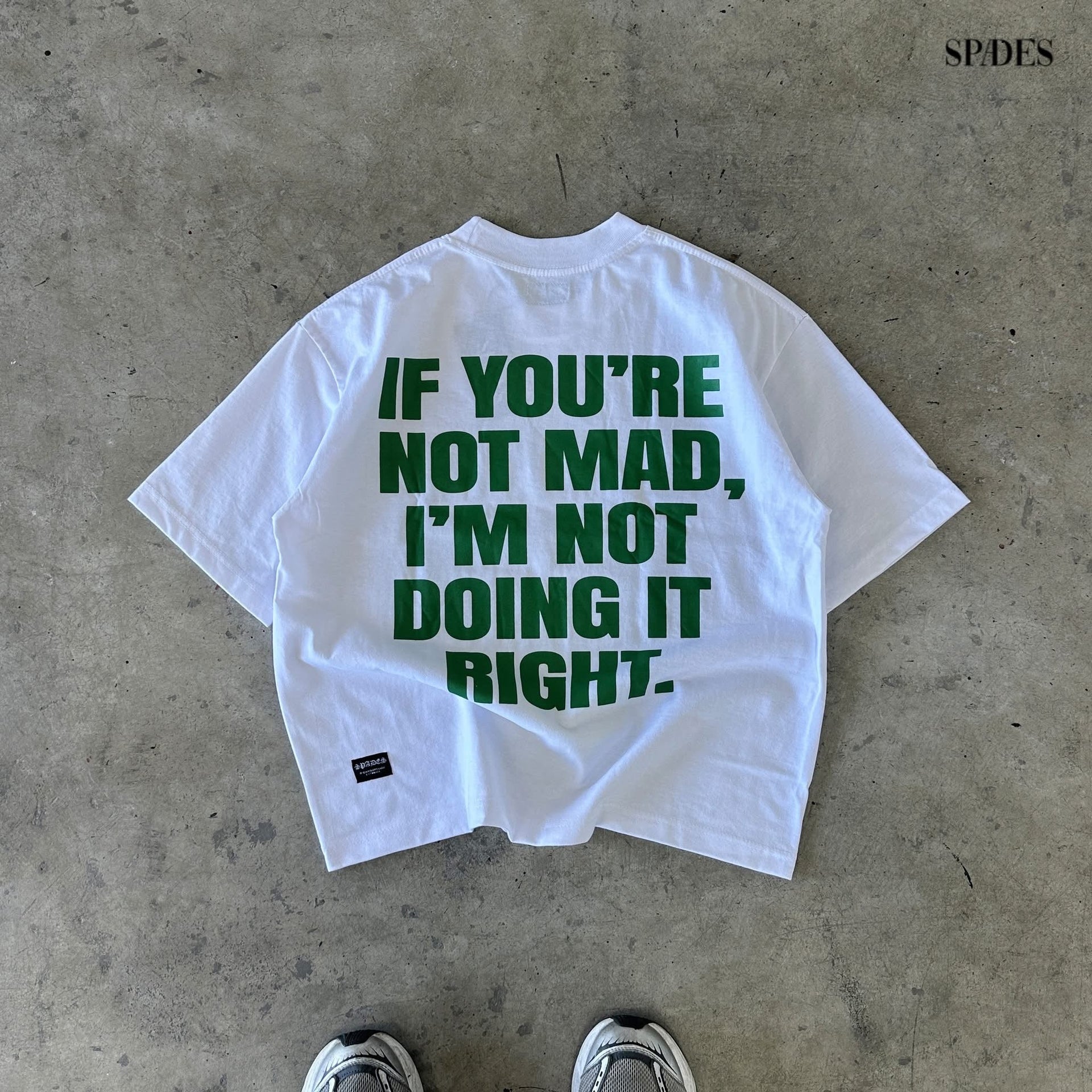 Mad Hustler Boxy Crop Tee SPADES