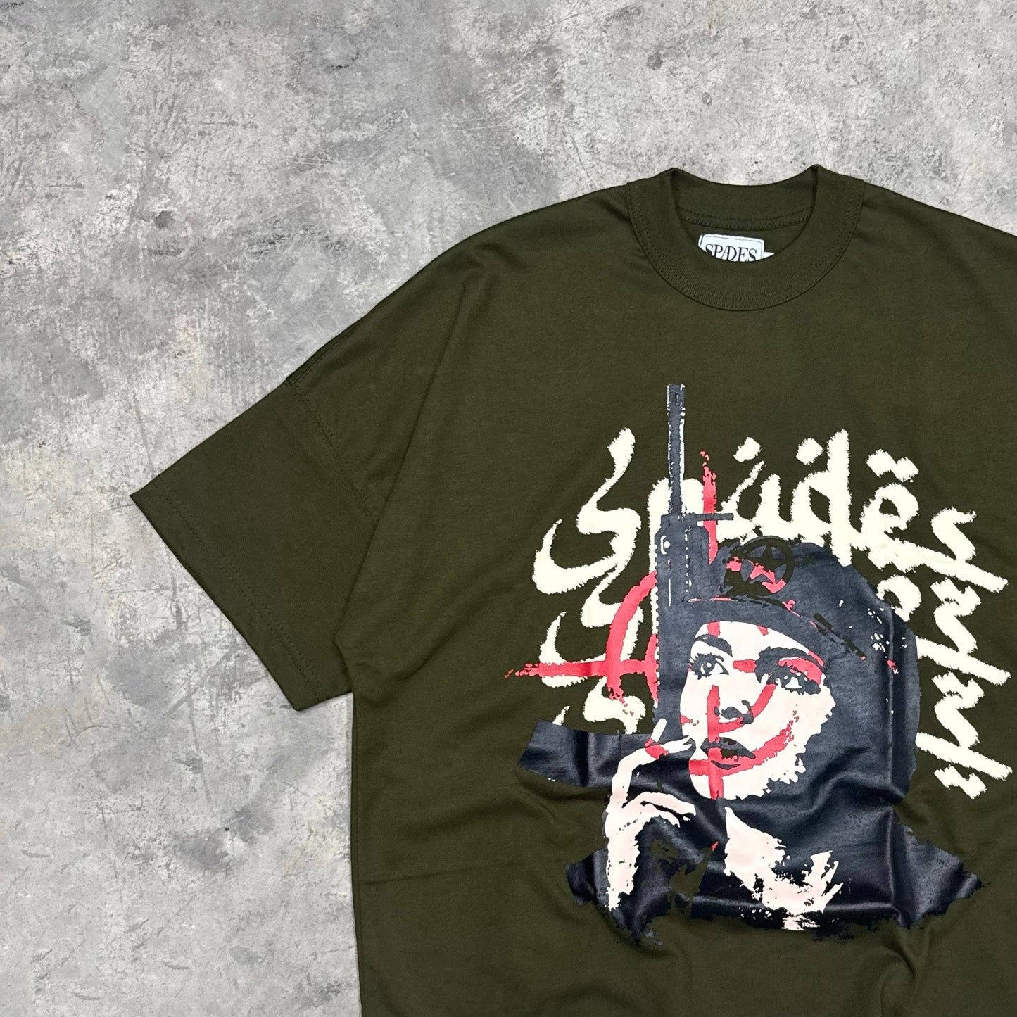 Rebel Vanguard Boxy Crop Tee SPADES