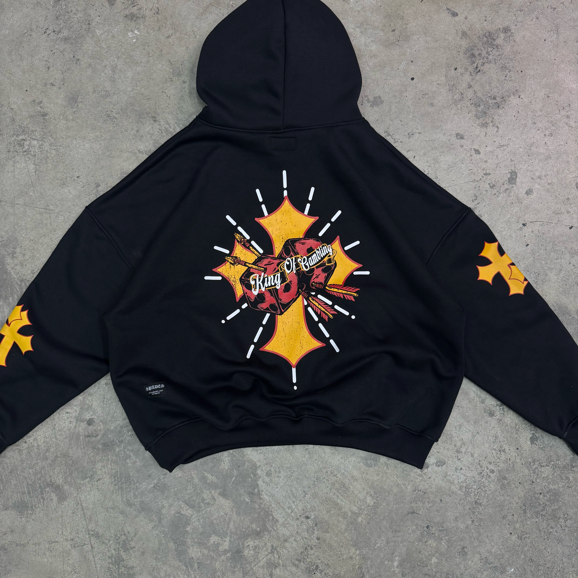 Spades Cross Blaze Boxy Crop Hoodie SPADES