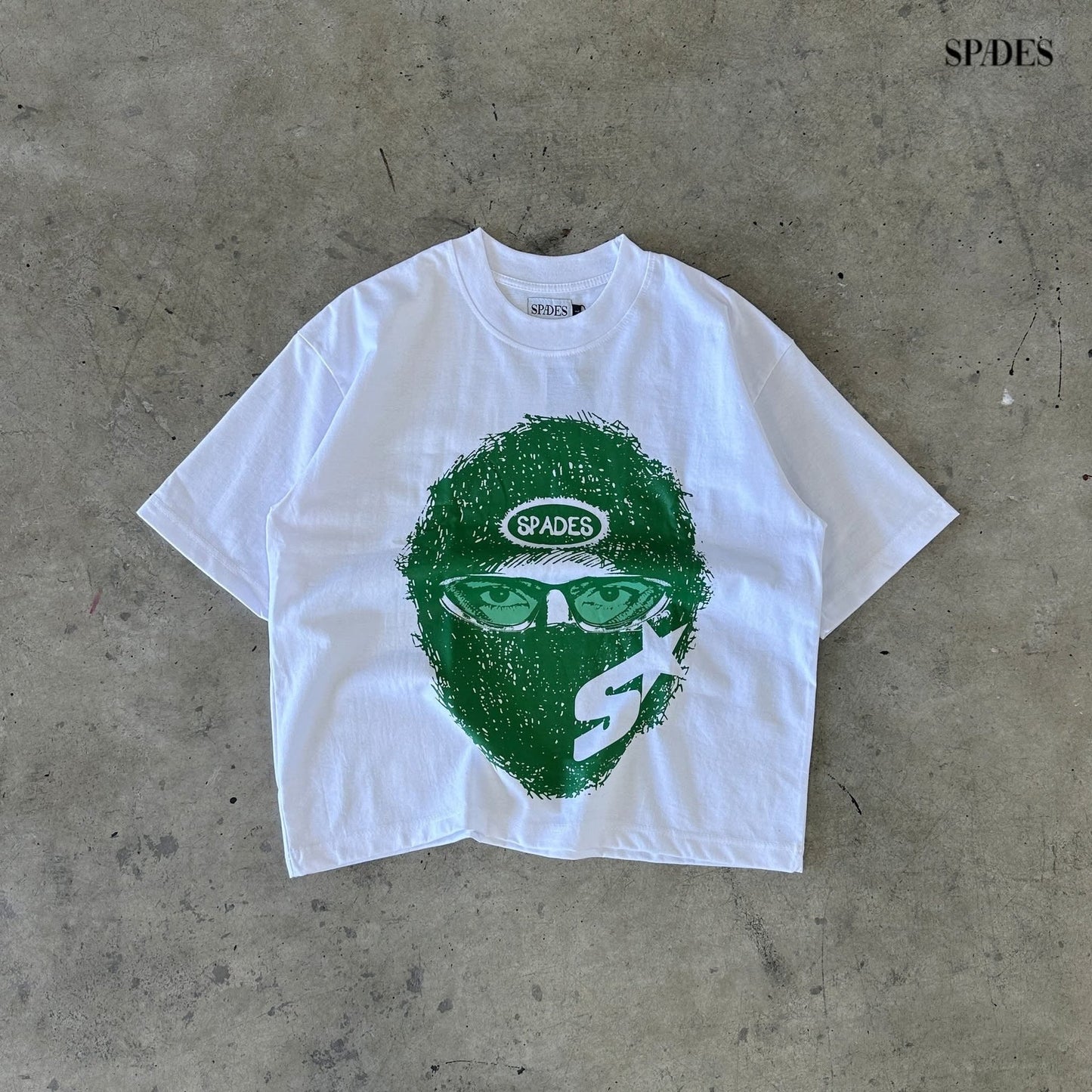 Mad Hustler Boxy Crop Tee SPADES