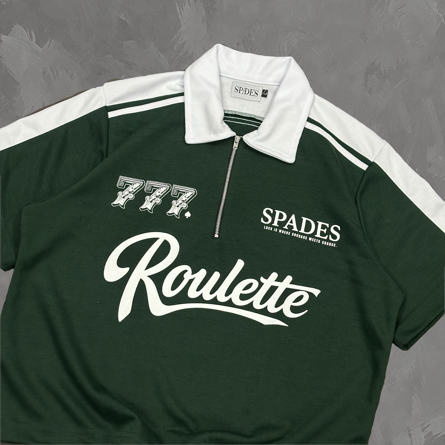 Spades Lucky Roulette Boxy Crop Polo SPADES