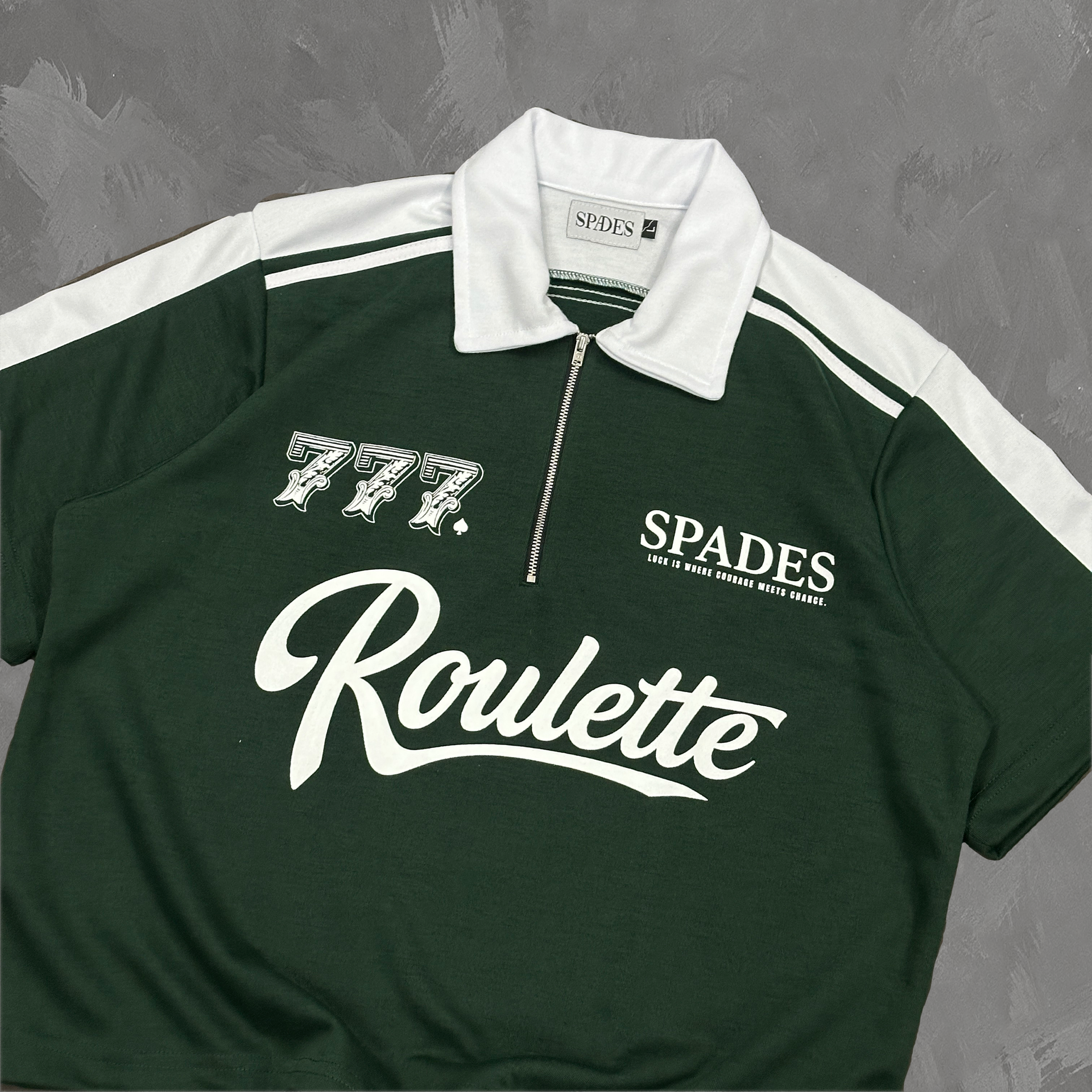 Spades Lucky Roulette Boxy Crop Polo SPADES
