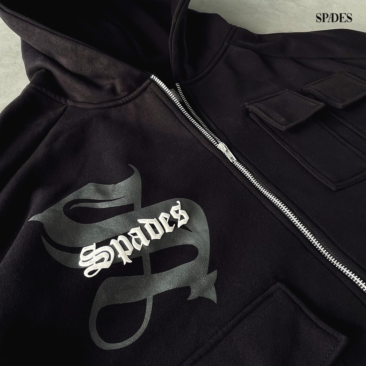 Spades Better Than Yesterday Tactical Zip-Up Boxy Hoodie SPADES