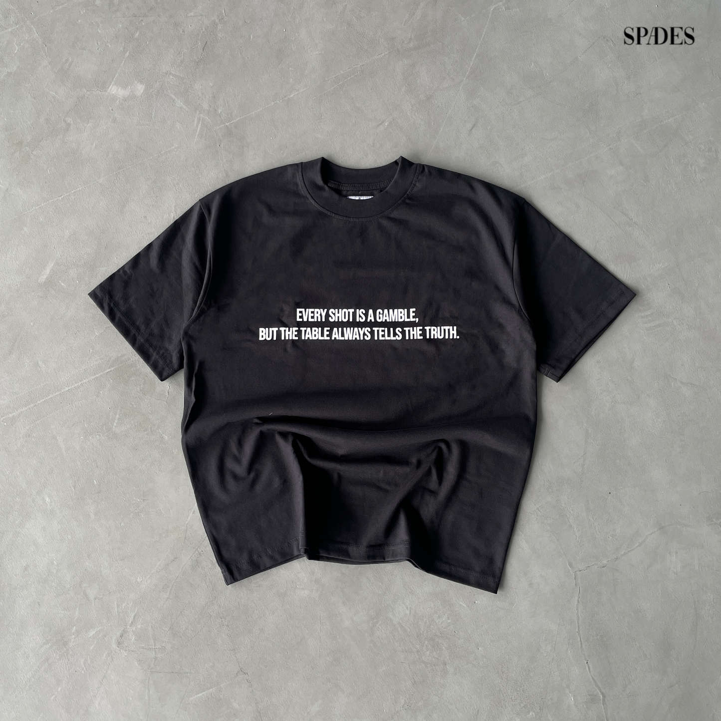 Spades 8 Ball Hustle Boxy Tee Black SPADES