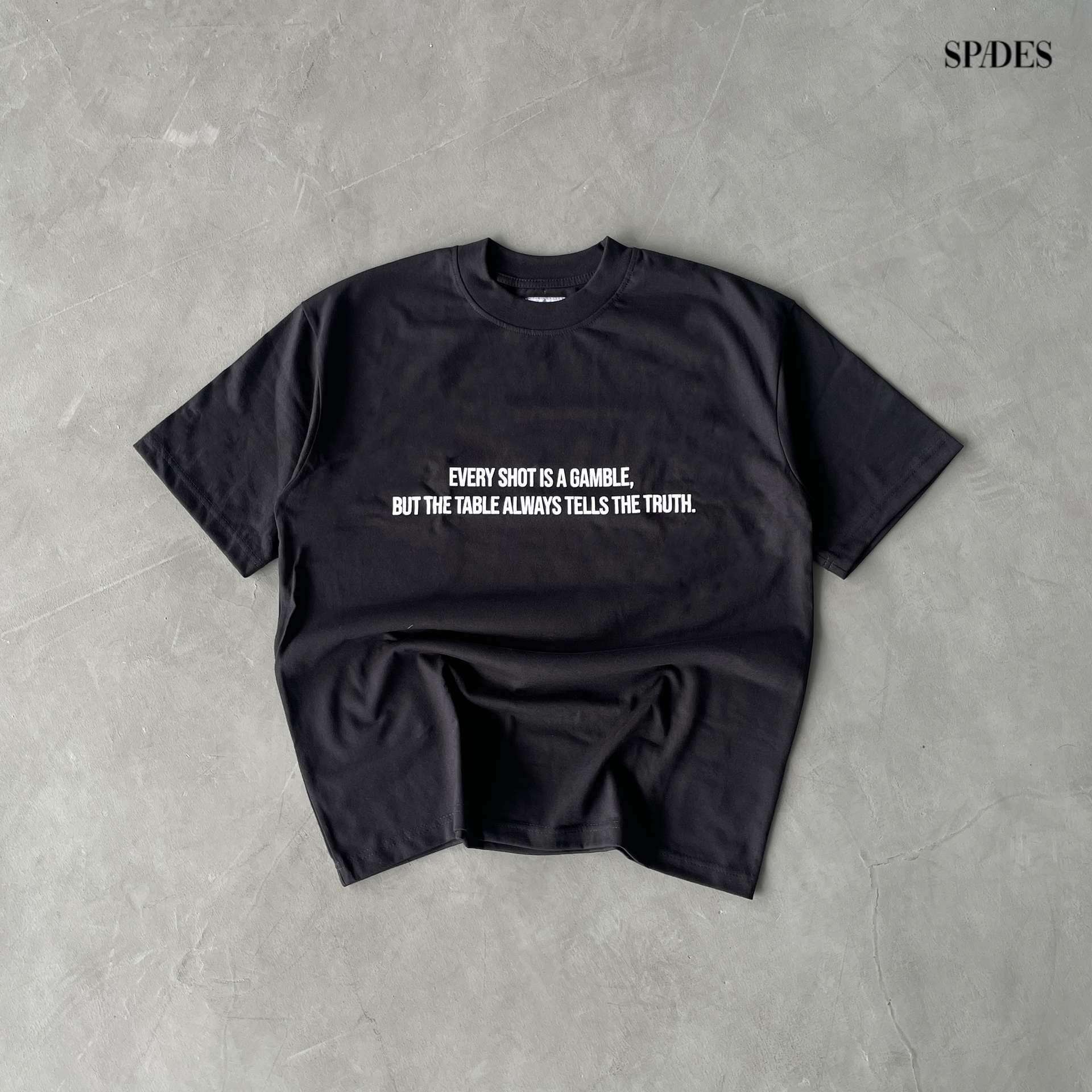 Spades 8 Ball Hustle Boxy Tee Black SPADES
