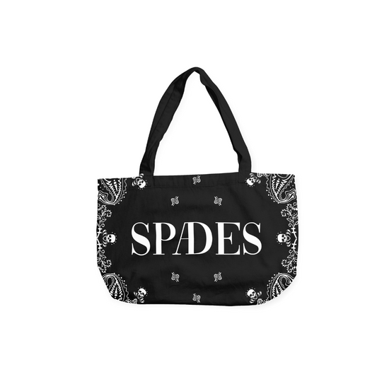 Spades Essentials Bandana Tote Bag Black SPADES
