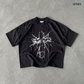 Shattered Faith Boxy Crop Tee Black SPADES