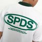 French Terry Quarter Zip Polo Box Tee Winning Formula White SPADES