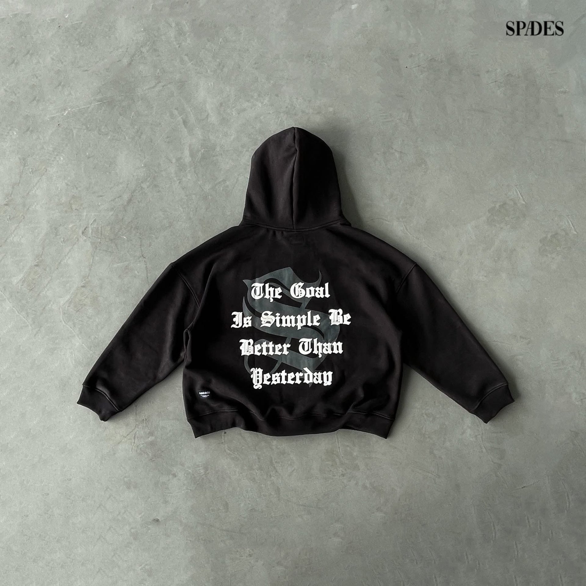 Spades Better Than Yesterday Tactical Zip-Up Boxy Hoodie – Spades USA