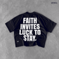 Shattered Faith Boxy Crop Tee Black SPADES