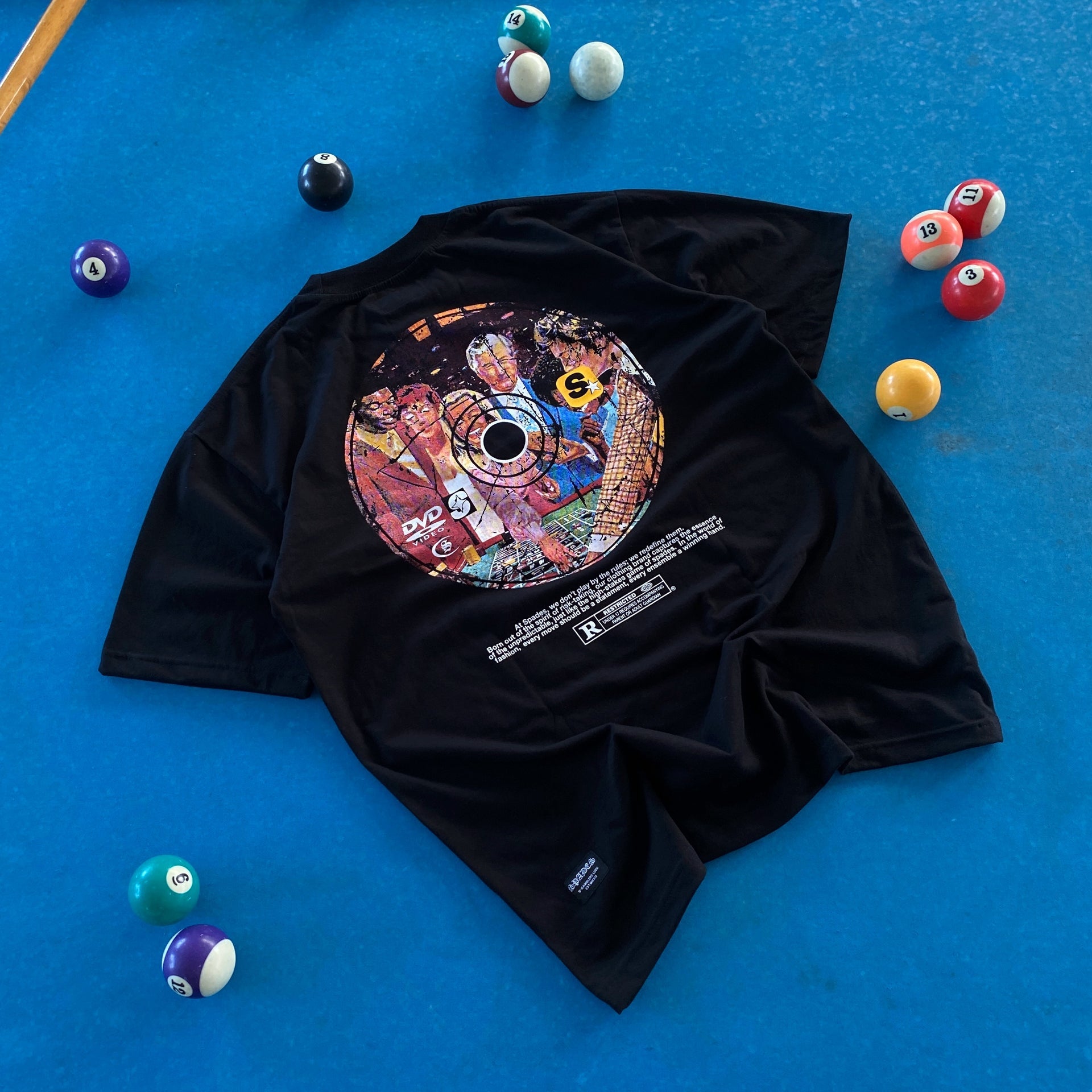 Spades Rockstar Classic Boxy Tee Black SPADES