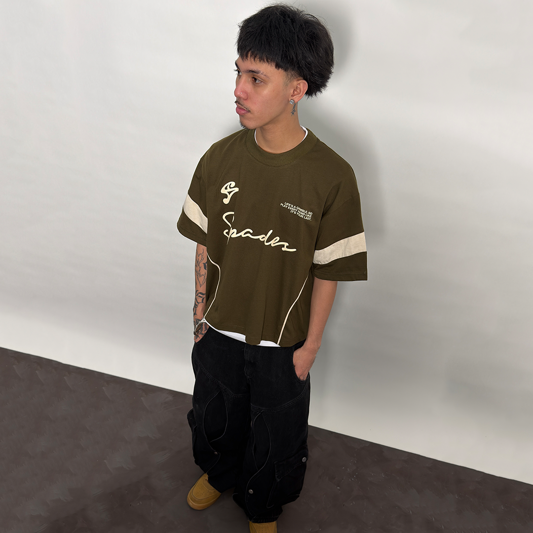 Spades The Mantra Boxy Crop Tee SPADES
