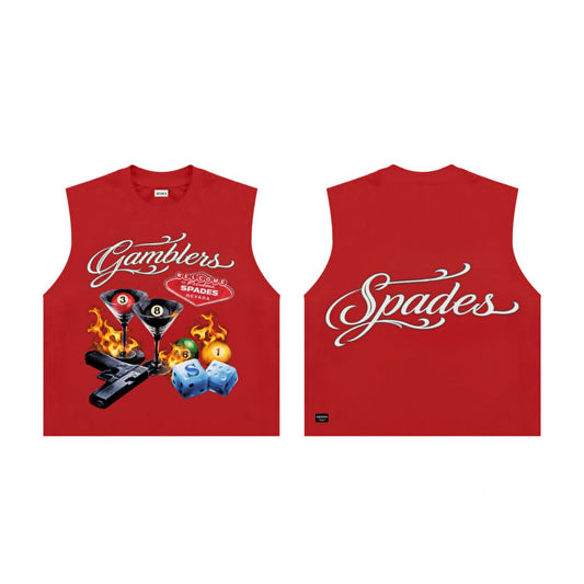Spades Rack & Ruin Boxy Crop Tee Sleeveless SPADES