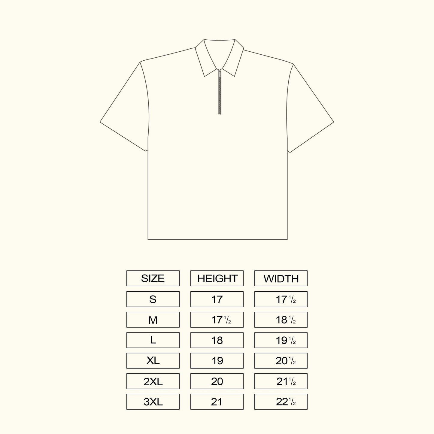 Corduroy Crop-top Quarter Zip Polo Shirt Black SPADES