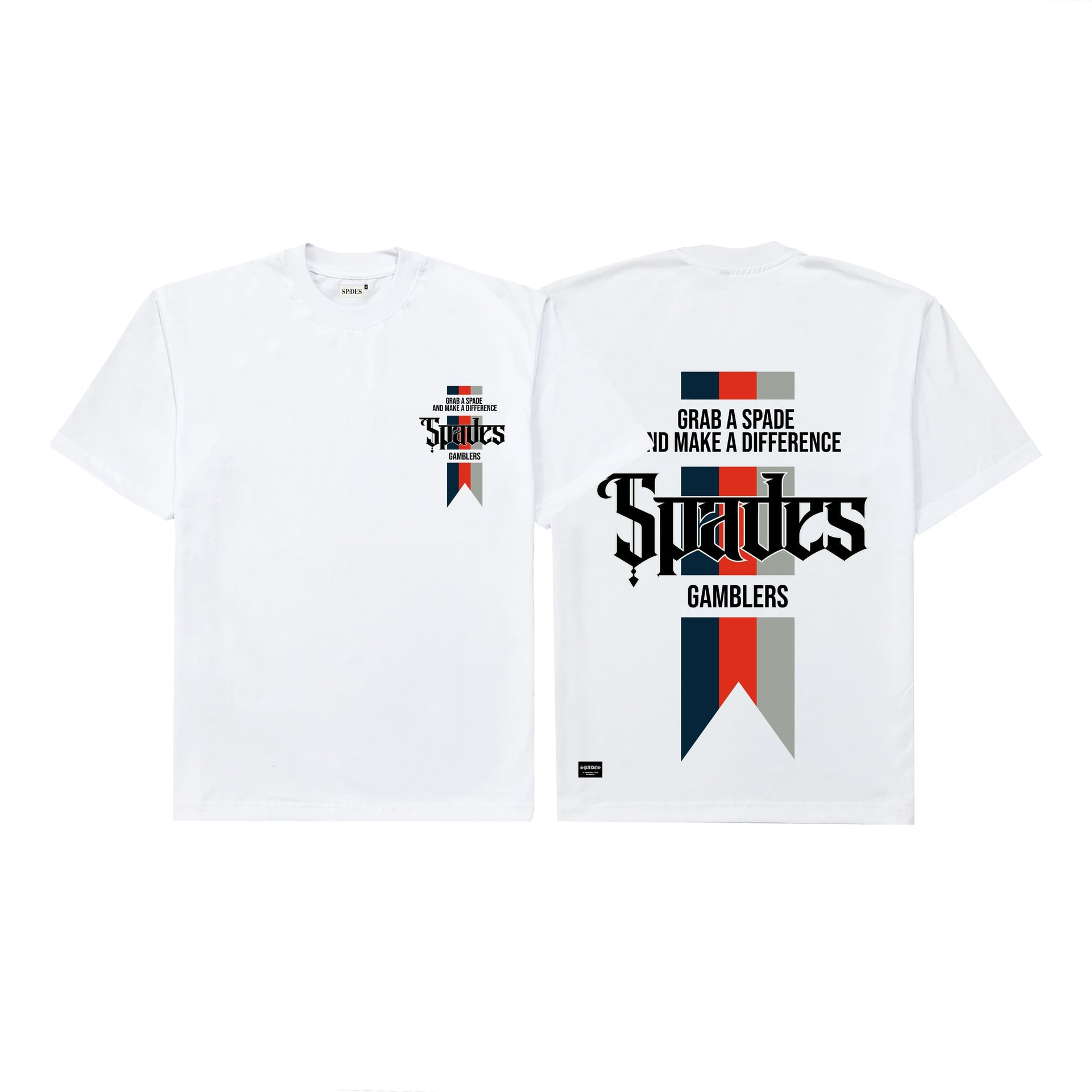 Spades Winners Flag Boxy Tee White SPADES