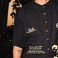French Terry Full Button Polo SCDD Black SPADES