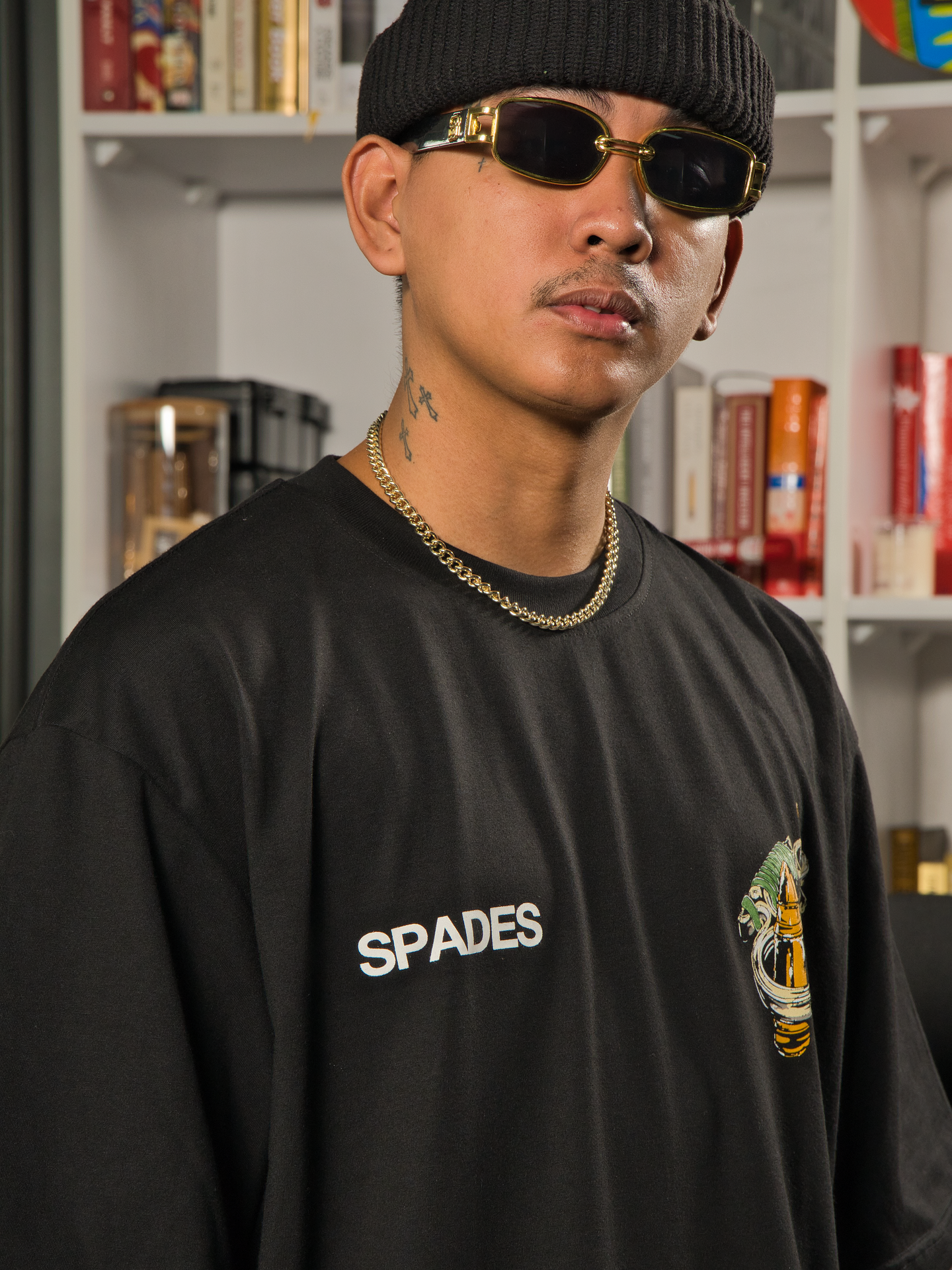 Spades Art of Risk Black T-shirt SPADES