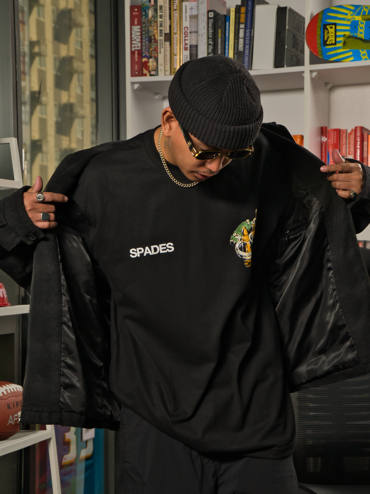 Spades Art of Risk Black T-shirt SPADES