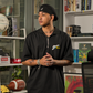 Spades Quarter Zip Polo Roulette Black SPADES