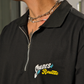 Spades Quarter Zip Polo Roulette Black SPADES