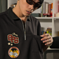 Spades Quarter Zip Polo Crop Bold Moves Black SPADES