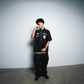 Spades Quarter Zip Polo All The Best Black SPADES