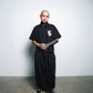 Angelic Descent Polo Boxy Crop Black French Terry SPADES